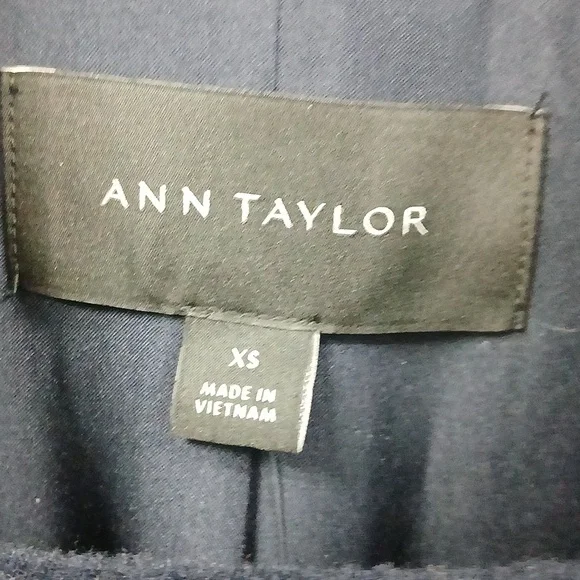 NWT Ann Taylor Elegant Blue Double-Breasted Women's Pea Coat XS - Picture 2 of 8